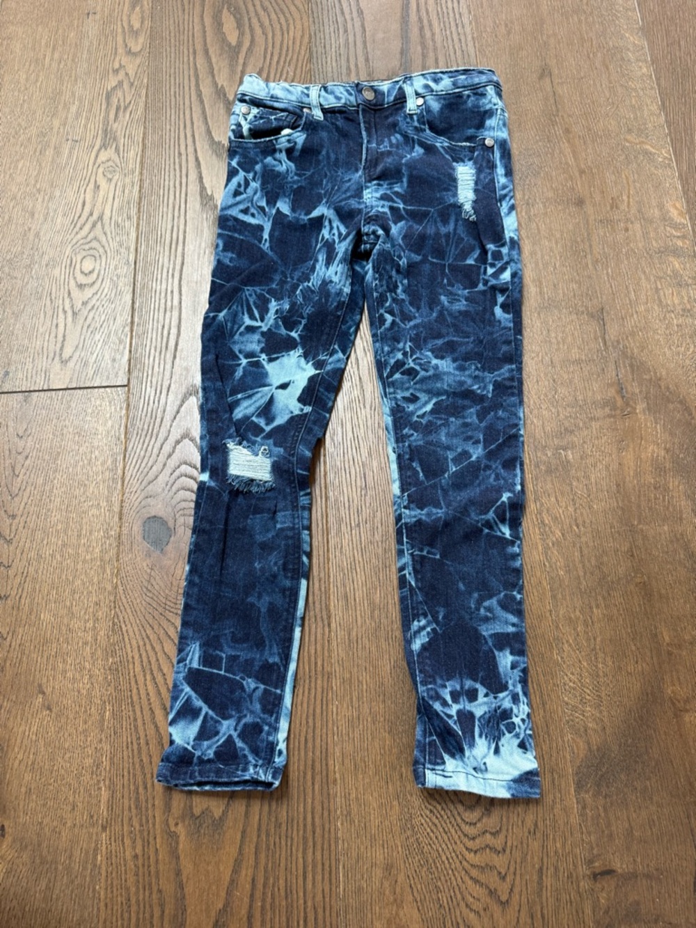 Appaman Tie-Dye Navy & Light Blue Skinny Jeans